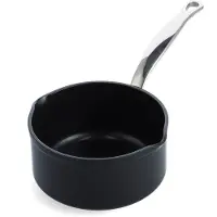 Greenpan Stielkasserolle Barcelona keramischer Antihaftbeschichtung mit 2 Ausgießern 16 cm