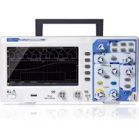 Peaktech P 1335 – 2-Kanal Digital-Speicheroszilloskop 20 MHz | 100 MS/s, 8-Bit, 7" TFT-Farbdisplay | USB, Autoset, FFT | Kompaktes Labormessgerät