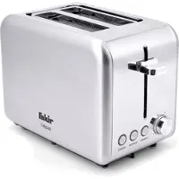 Fakir Calypso Toaster, Edelstahlgehäuse, Stoppfunktion, Auftaufunktion, Brötchenrost
