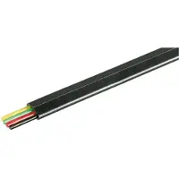 Goobay Telefonflachkabel 4-adrig 100 m Rolle, AWG 30, Kupfermaterial