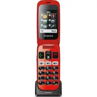 Emporia ONE, Klappgehäuse, 6,1 cm (2.4"), 2 MP, Bluetooth, 900 mAh, Schwarz, Rot
