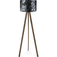 Opviq , AYD- AYDAXL, Schwarz,Braun,Grau, Stehlampen, 38 x 140 cm, 70% MDF / 30% PVC -Stoff
