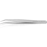 Knipex Praezisionspinzette Länge 120mm rostfrei anti-magnetisches Greifprofil für zyl.Bauteile - 92 02 54