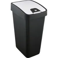 Keeeper Abfalleimer "magne" 45 Liter anthrazit / weiß