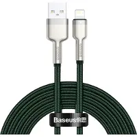 Baseus Kabel Usb Do Lightning Cafule, 2.4A, 2M (Zielony)