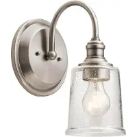 Kichler Elstead Waverly Wandleuchte E27 Klassisches Zinn