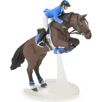 Papo Springpferd Und Reiterin, 32 g