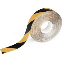 Durable Bodenmarkierungsband Durable, zweifarbig, selbstklebend, 30 m Länge, schwarz/gelb