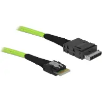 DeLOCK 85801, 0,5 m, OCuLink SFF-8611, Slim SAS SFF-8654, Gerade, Gerade, Männlich/Männlich