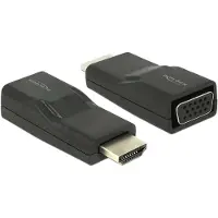 DeLOCK HDMI/VGA, HDMI, VGA, Schwarz