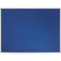 Franken Stellwandtafel ECO beidseitig Filz, blau, Aluminiumrahmen, 1500x1200 mm