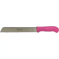 Mojawo Brotmesser Solingen Küchenmesser Wellenschliff Rostfrei Pink