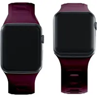 3MK Silicone Watch Strap ciemnofioletowy /mulberry dla Apple Watch 38/40/41mm