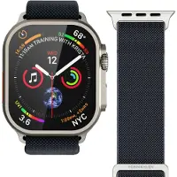 Vonmählen Classic Nylon Loop Armband für Apple Watch | 44/45/46/49 mm - Navy
