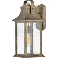 Elstead Lighting Elstead Grant Außen-Außenwandleuchte E27 43cm Brünierte Bronze Klar IP44