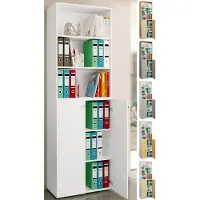 VCM Büroschrank Aktenschrank Regal Lona 6f