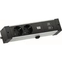 Bachmann 941.301 DESK RAIL 2xCEE7/3 1xUSB A/C 22W 2,0m 941301
