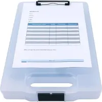Genie Klemmbrett CL900T mit Aufbewahrungsfach transparent
