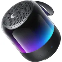 Soundcore Glow Mini, 8 W, Kabellos, Tragbarer Mono-Lautsprecher, Schwarz, Staubresistent, Feuchtigkeitsbeständig, IP67