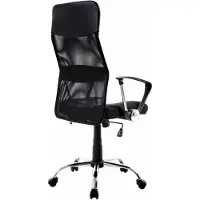 Owlotech Bürostuhl Drehstuhl Schwarz höhenverstellbar mit Rollen für Büro und Home-Office