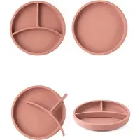 Eco rascals Silikonteller, Rosa