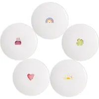 Villeroy & Boch Frühstücksteller "Frühstücksteller With Love ø 21,2 cm 5er Set bunt"