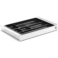 TecLines TUS017W ausziehbare Unterbau Schublade M inkl. Schloss, weiss