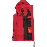 NAVAHOO Steppweste "Schnuffelchen" 1 Stk. warme Damen Outdoor-Weste lang mit Kapuze