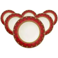 Villeroy & Boch Multipack Samarkand Rubin Suppenteller - 6 Stück