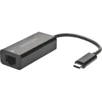 Kensington CA1100E USB-C auf Ethernet-Adapter, Kabelgebunden, USB Typ-C, Ethernet, Schwarz