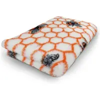 Topmast Vet Bed Isobed SL mit Antirutschbeschichtung Bees Biene creme 100 x 75 cm