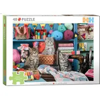 Eurographics Connecting Pieces - Kittens in the Sewing Room
