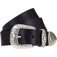 Vanzetti Gürtel 35mm Leather Belt With Fittings W85 Black