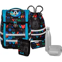 MCNEILL Schulranzen Ergo Perfecto Disney Schoolbag Set 5-teilig Mickey Mouse schwarz