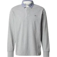 Gant Poloshirt Reg Chambray Heavy Rugger Herren Grey Melange 25-S