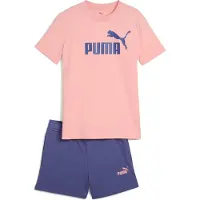 Puma ESS No.1 Logo Tee and Shorts Set G - pink, Größe:176