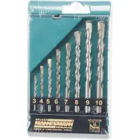 BRÜDER MANNESMANN M54309 Sten-spiralbor-sæt 1 stk