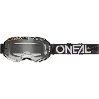 O'Neal O’NEALB-10AttackClearSchwarzWeißMotocrossBrille