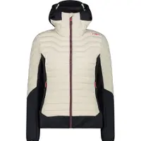 CMP Woman Jacket Hybrid Fix Hood Vaniglia 38