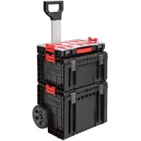 Qbrick System PRO Set 2 Werkzeugwagen Set + PRO Cart 2.0 + PRO Toolbox 2.0 + PRO Organizer 100 450 x 390 x 690 mm 52 l IP54