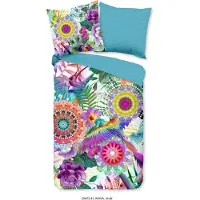 Muller Textil Duvet cover HIP 135x200 + 1* 80x80 cm - mandalas, flowers and birds