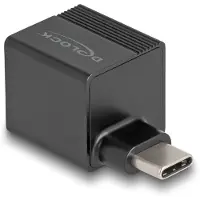 DeLOCK USB Type-C Adapter zu Gigabit LAN mini, USB Typ-C, RJ-45, Männlich, Schwarz, Aktivität, Link, China