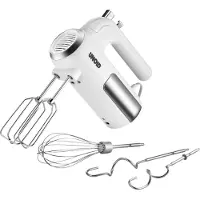 Unold 78710 Handmixer - MIxer, Weiß, 450W, Edelstahl, BPA-frei, spülmaschinengeeignet, 5 Geschwindigkeitsstufen