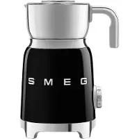 Smeg MILCHSCHÄUMER MFF01BLEU 0,6L 50 Style, 18/10 Stahl, Schwarz