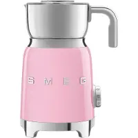 Smeg MFF01 WHEU /CREU /BLEU /PGEU /RDEU /PBEU/PKEU Stand-Milchaufschäumer, 0,6 l FÃ1/4llmenge, Induktions-Aufwärmfunktion, Verschiedene Temperatureinstellungen, Automatische Abschaltung