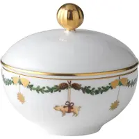 Royal Copenhagen Star Fluted Christmas Zuckerdose
