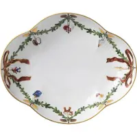 Royal Copenhagen B 22 cm - Porcelaen - Grøn/hvid
