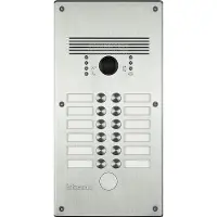 Legrand 308013 Video-Türstation LINEA300 mit 12 Ruftasten, Ausführung: Edelstahl