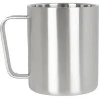 Lifeventure Campingbecher, Edelstahl, Unisex, Silber
