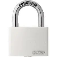 ABUS Zylindervorhangschloss T65AL/40 weiss gl. Schlosskörperbreite 43 mm Aluminium gleichschliessend